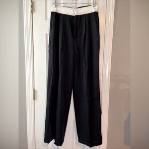 Commense Black High‎ Waisted Wide Leg Dress Pants Medium